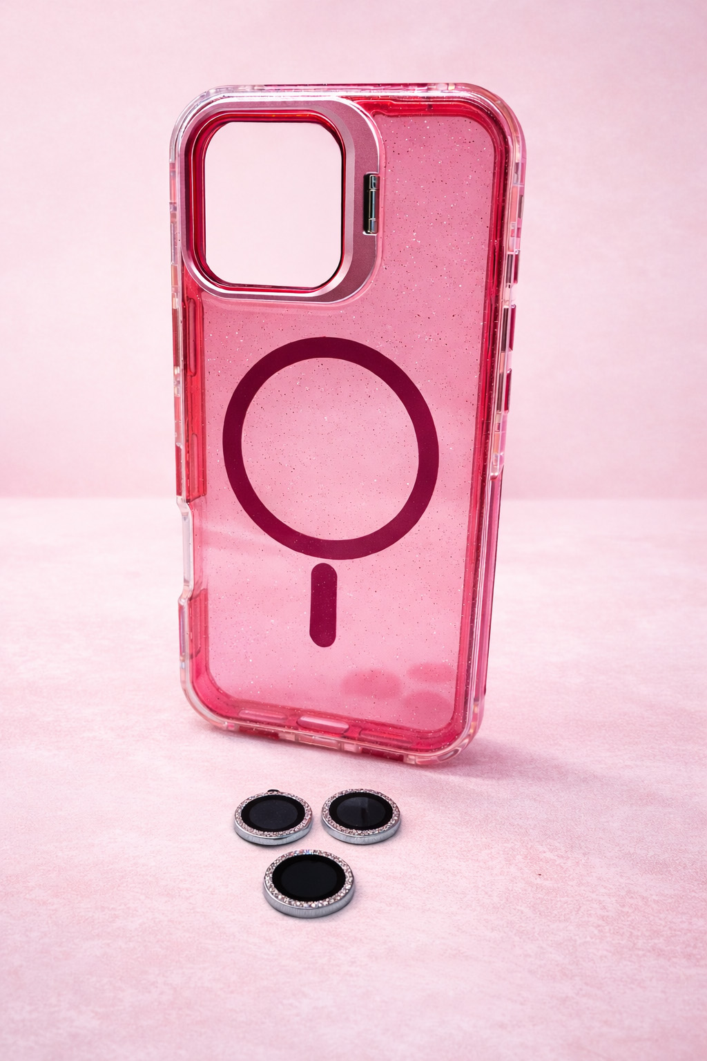 Case Microglitter - iPhone 16 PRO MAX, Micro Glitter Red