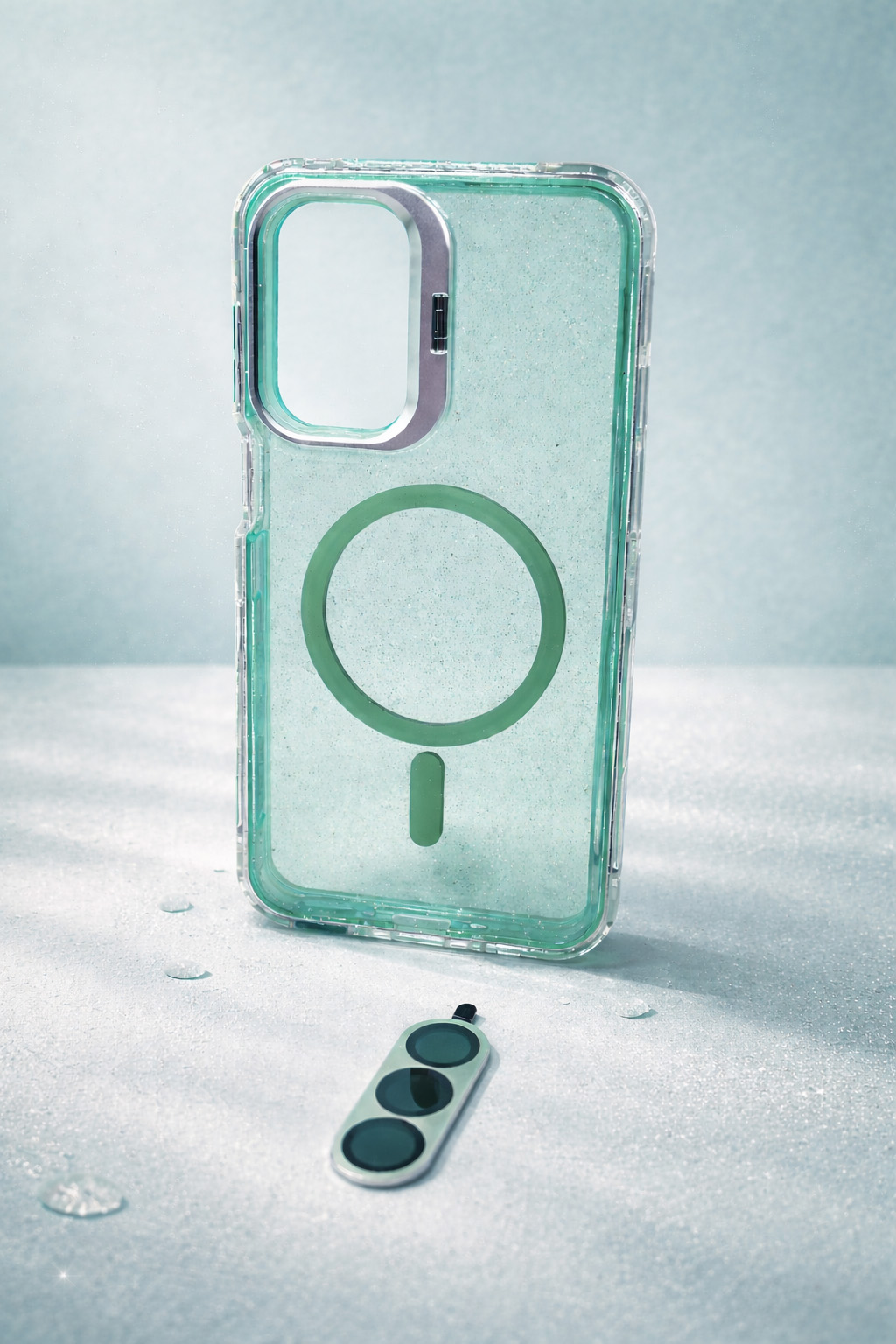 Case Microglitter - Samsung A25/A17, Micro Glitter Green