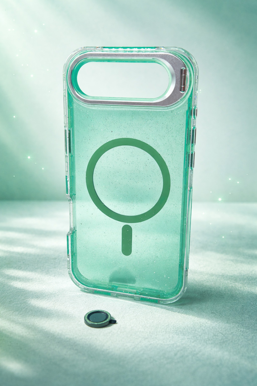 Case Microglitter - iPhone 17 AIR, Micro Glitter Green