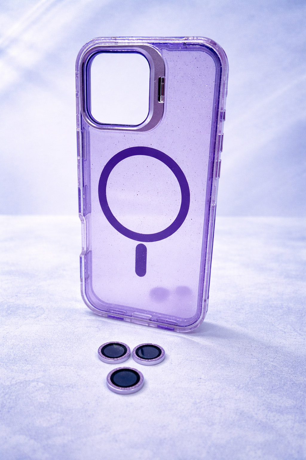 Case Microglitter - iPhone 16 PRO MAX, Micro Glitter Purple