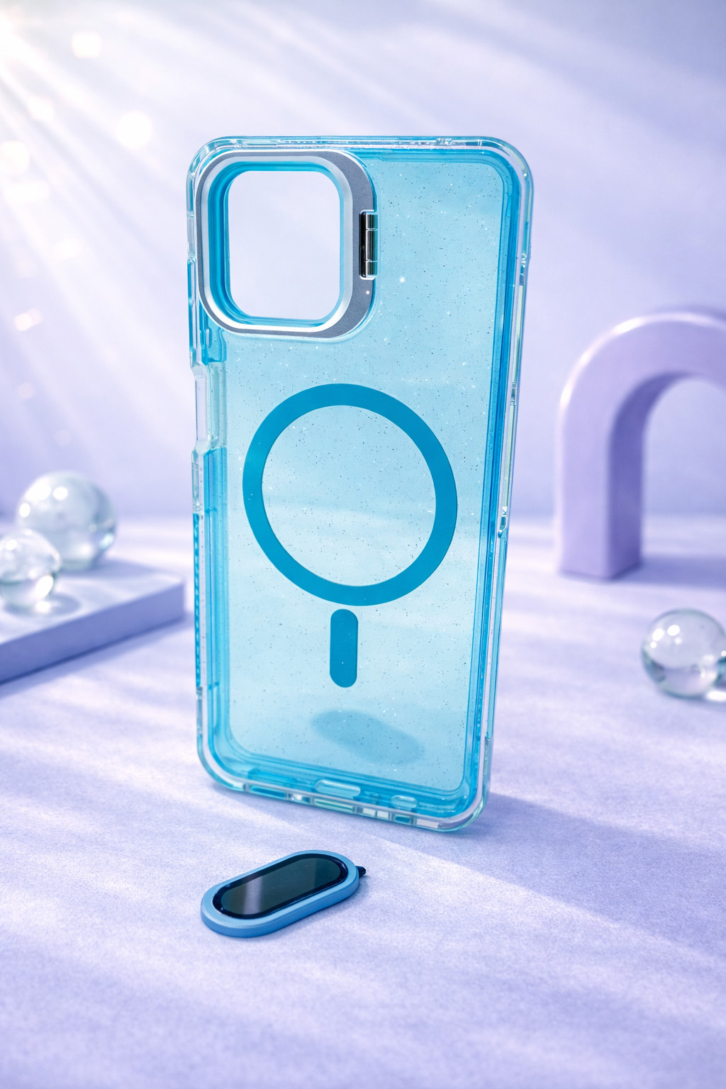 Case Microglitter - Samsung A07, Micro Glitter Blue