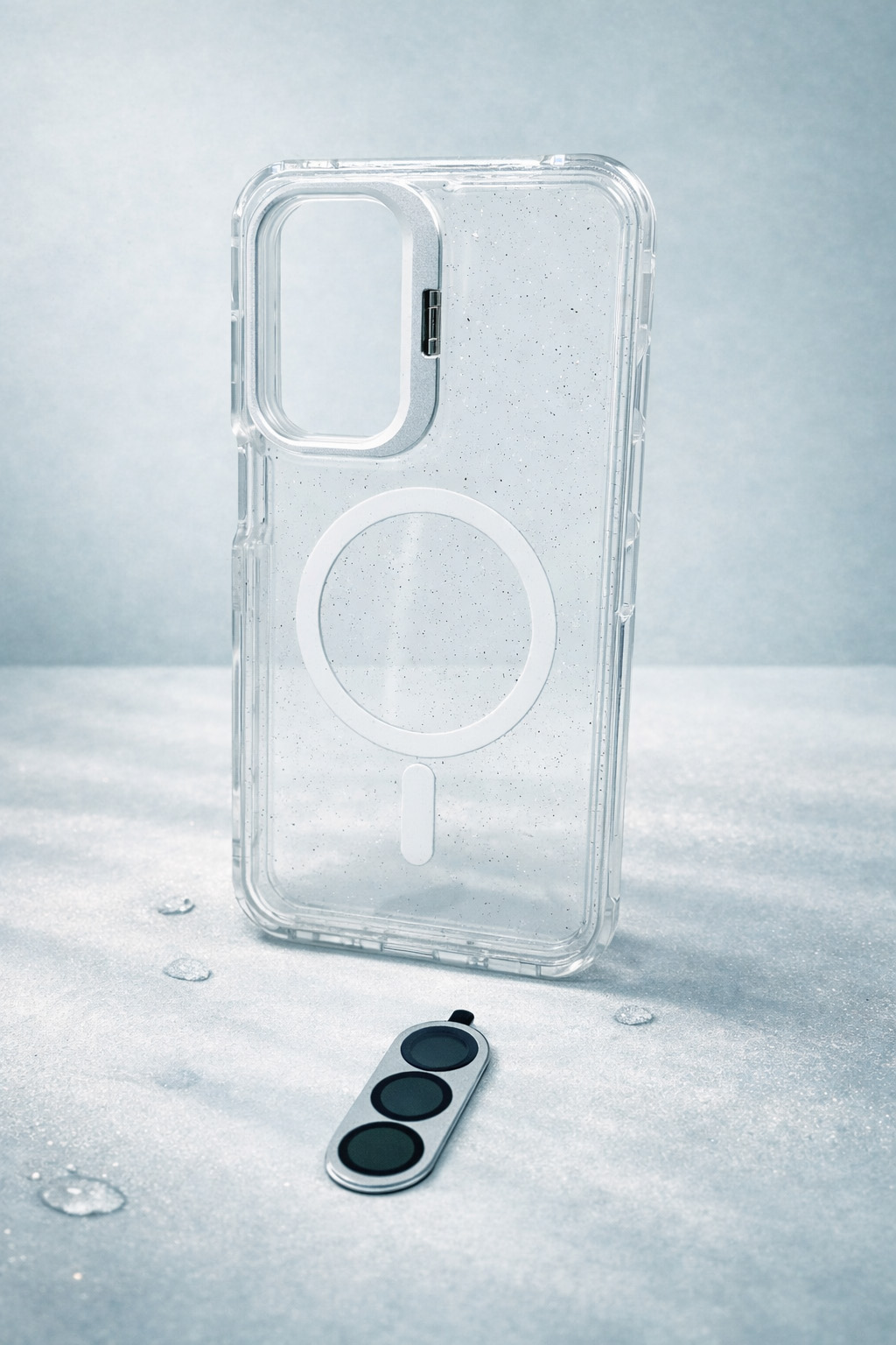 Case Microglitter - Samsung A25/A17, Micro Glitter White