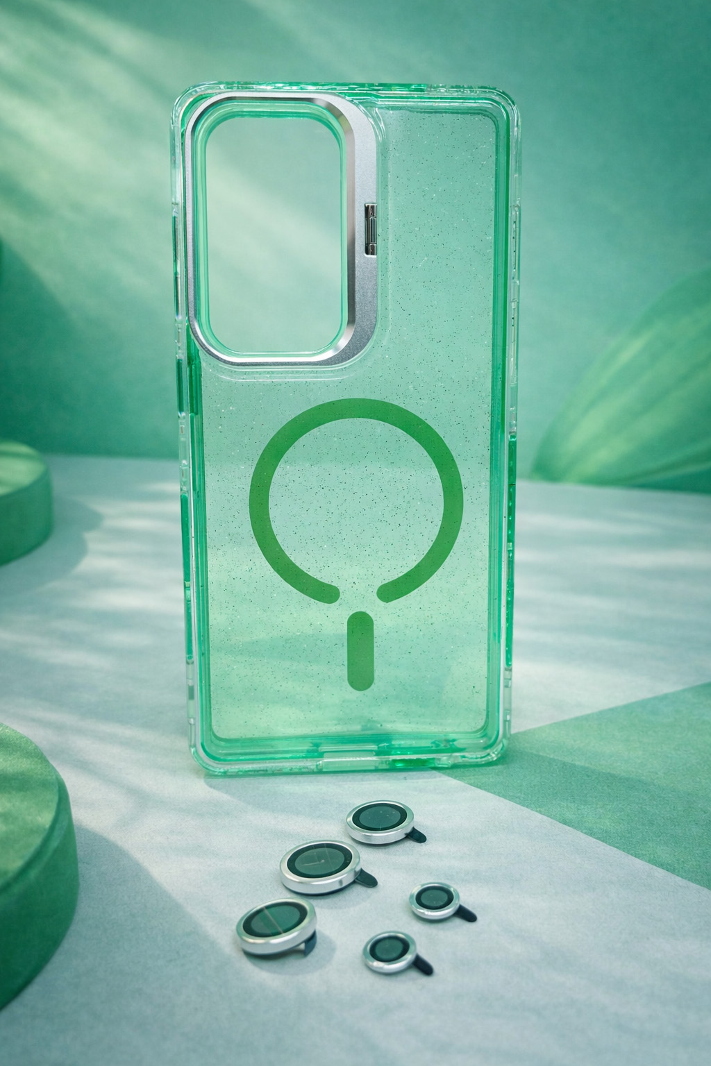 Case Microglitter - S25 ULTRA, Micro Glitter Green