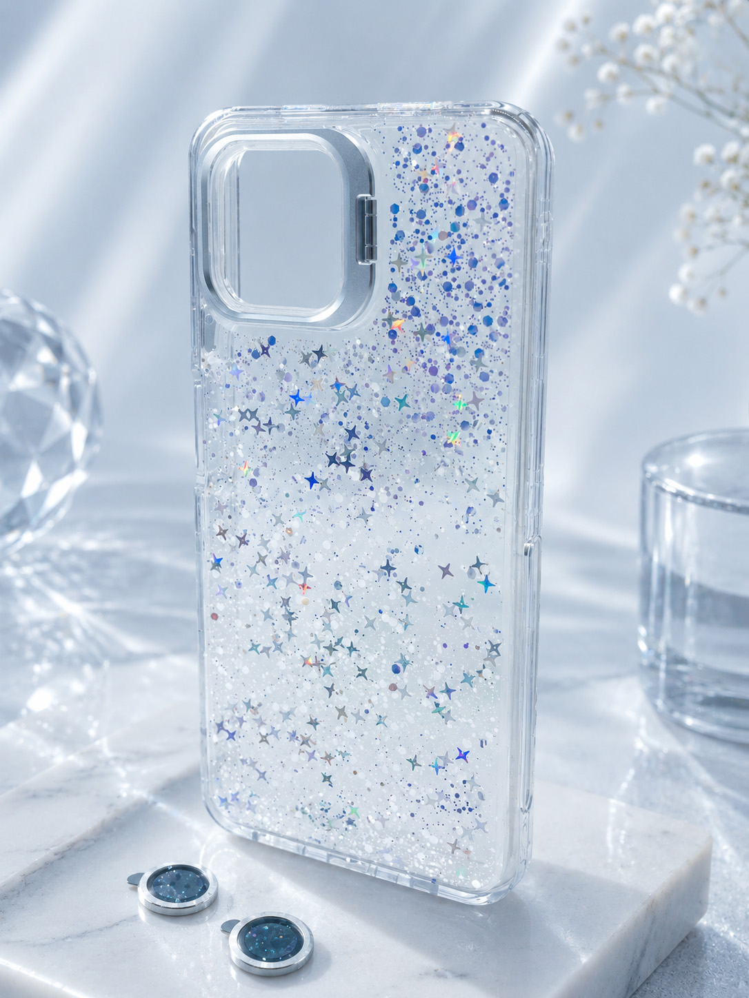 Case Nebula - Samsung A06, White Nebula