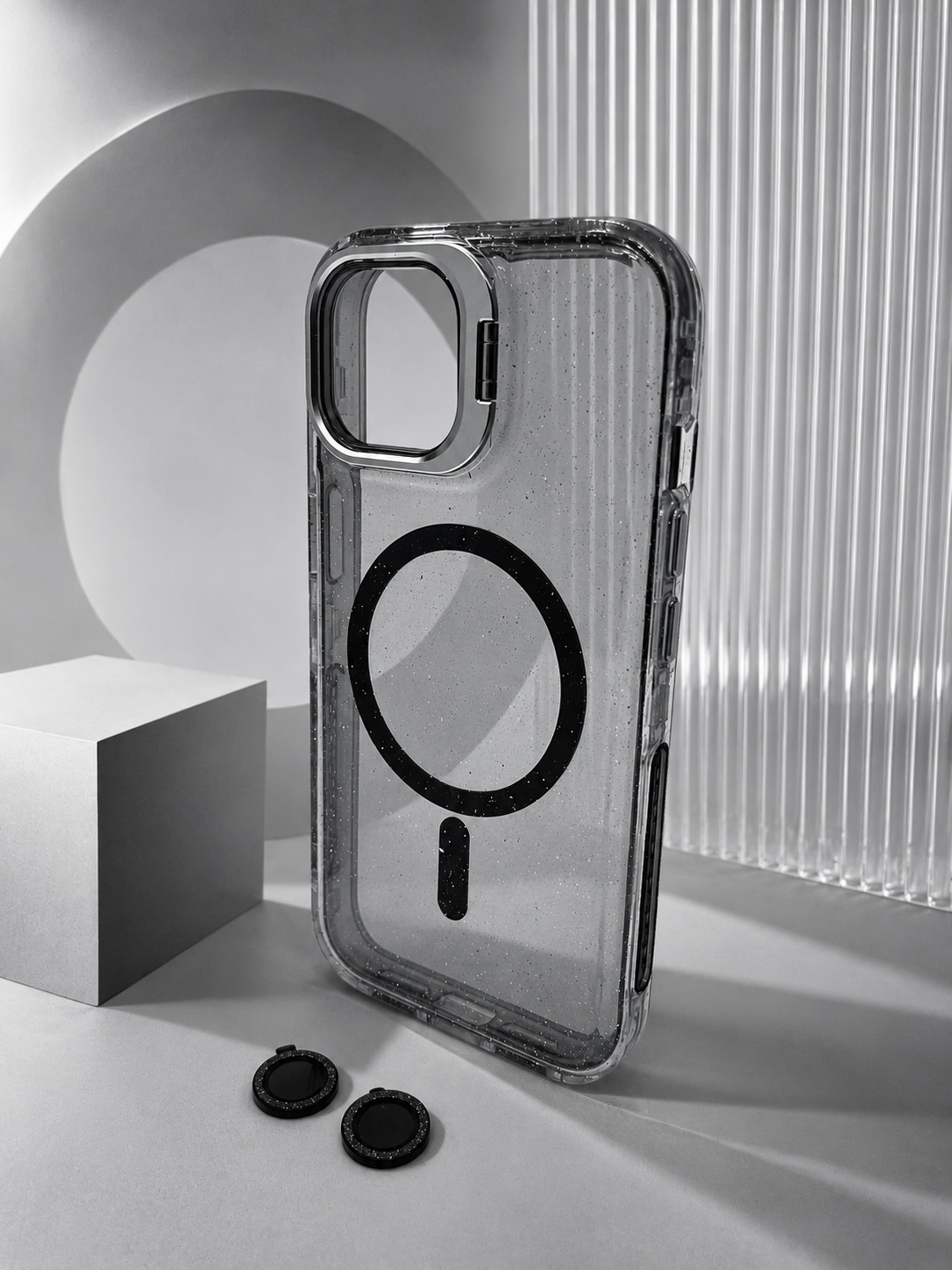 Case Microglitter - iPhone 15, Micro Glitter Black