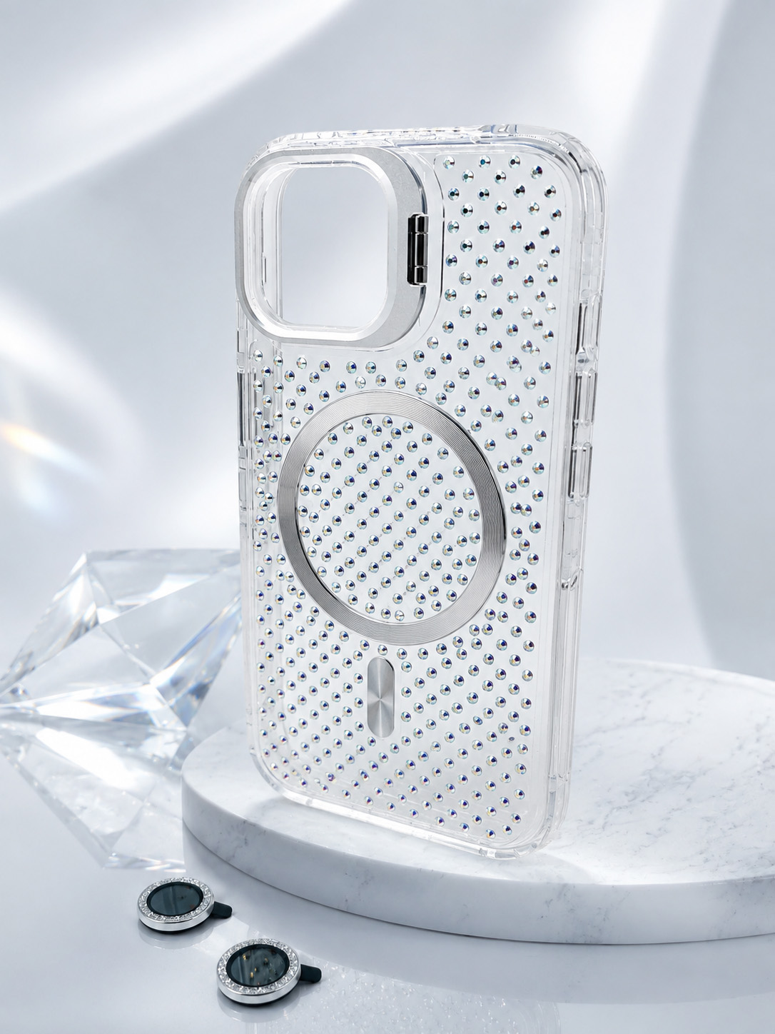 Case Estella - iPhone 15, Crystal White Estella