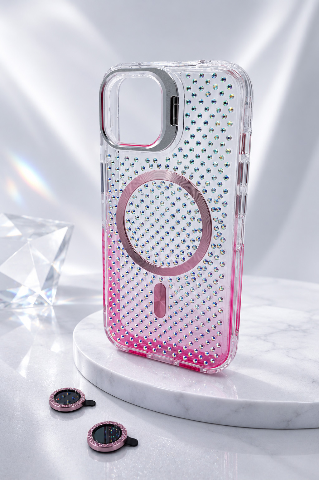 Case Estella - iPhone 15, Crystal Gold Estella