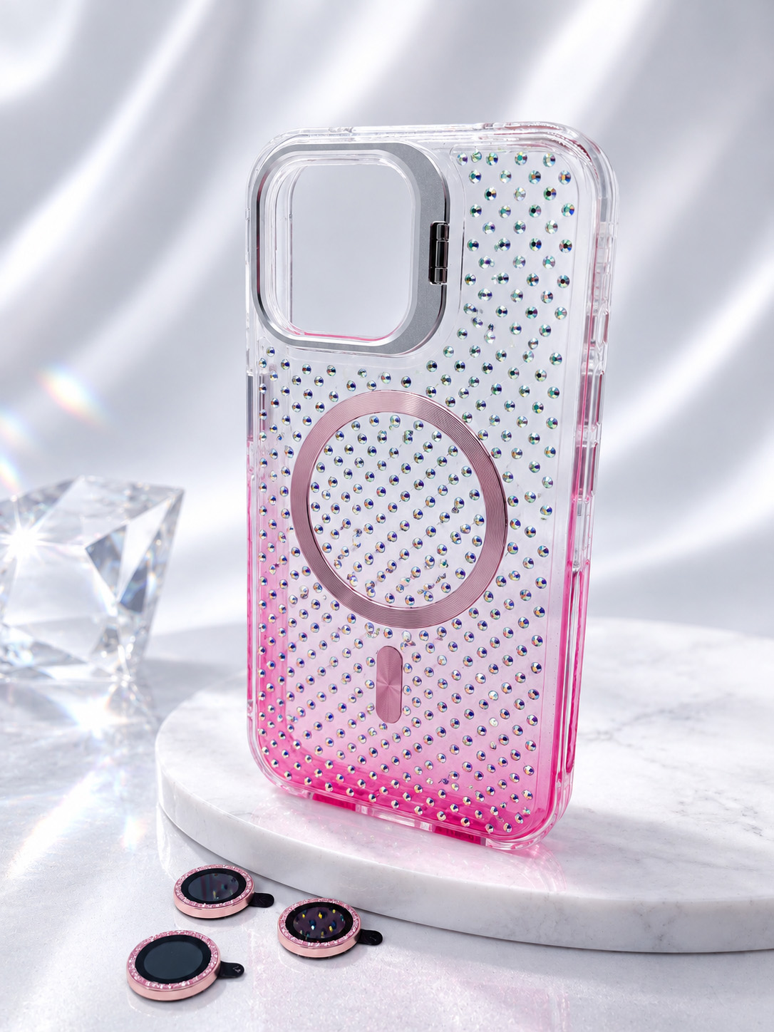 Case Estella - iPhone 15 PRO MAX, Crystal Gold Estella
