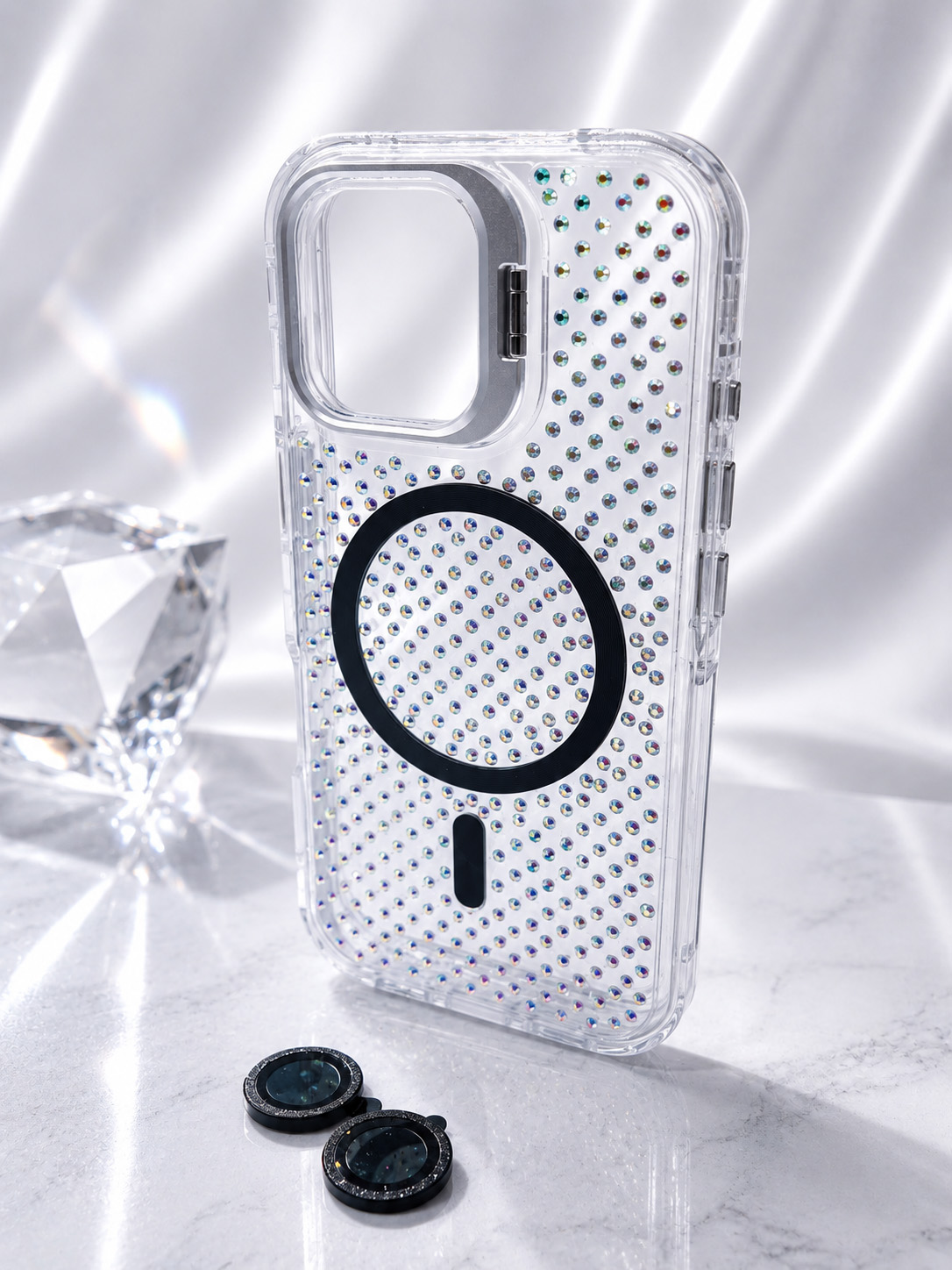 Case Estella - iPhone 16, Crystal Black Estella