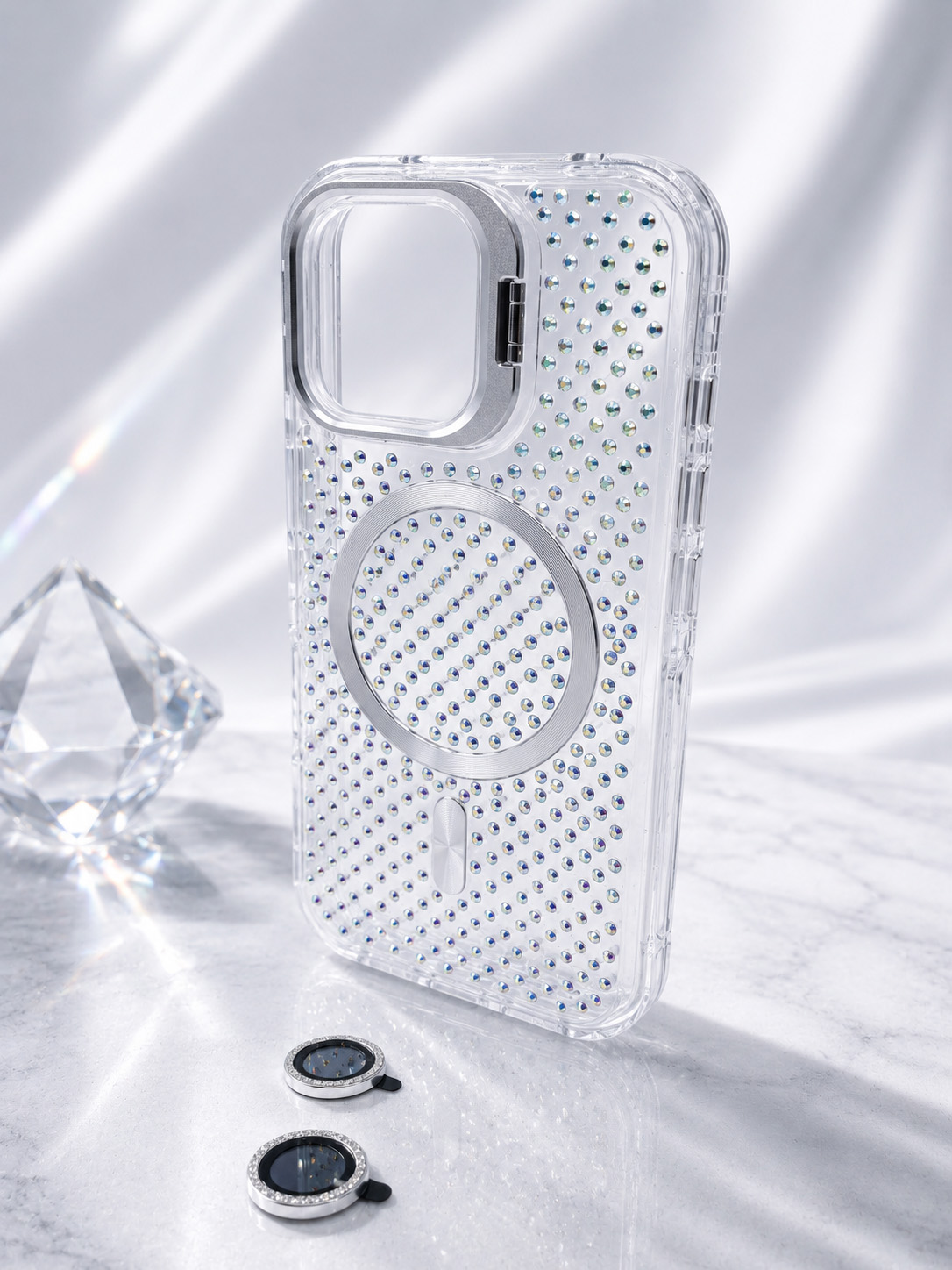 Case Estella - iPhone 16, Crystal White Estella