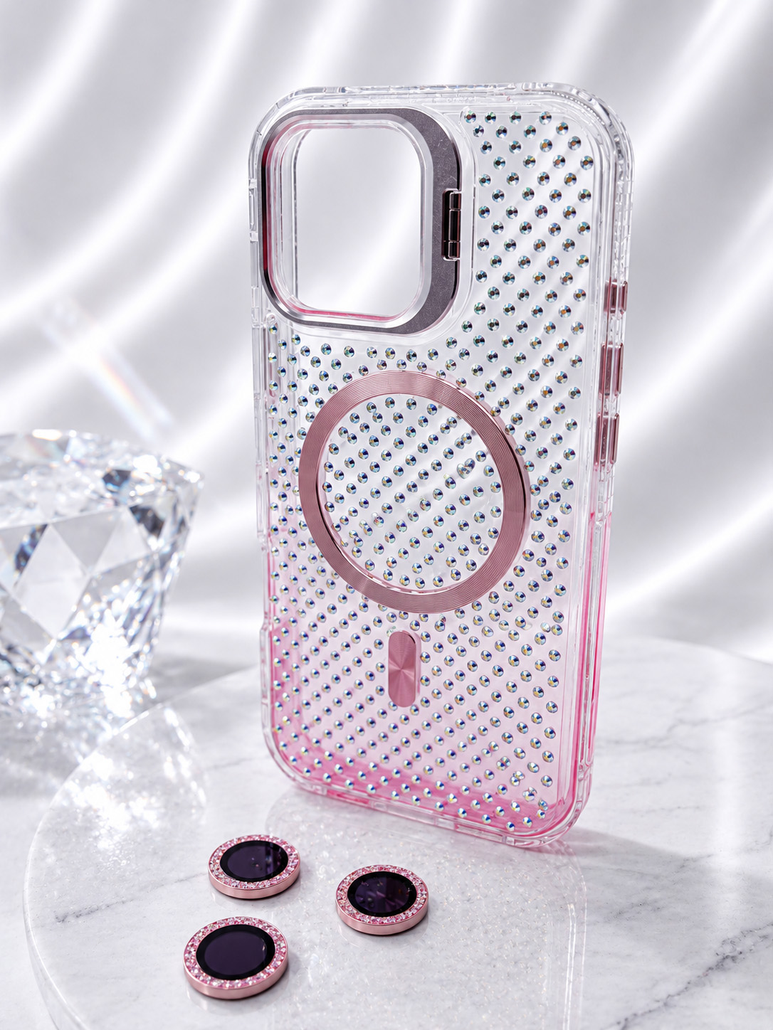 Case Estella - iPhone 16 PRO MAX, Crystal Gold Estella