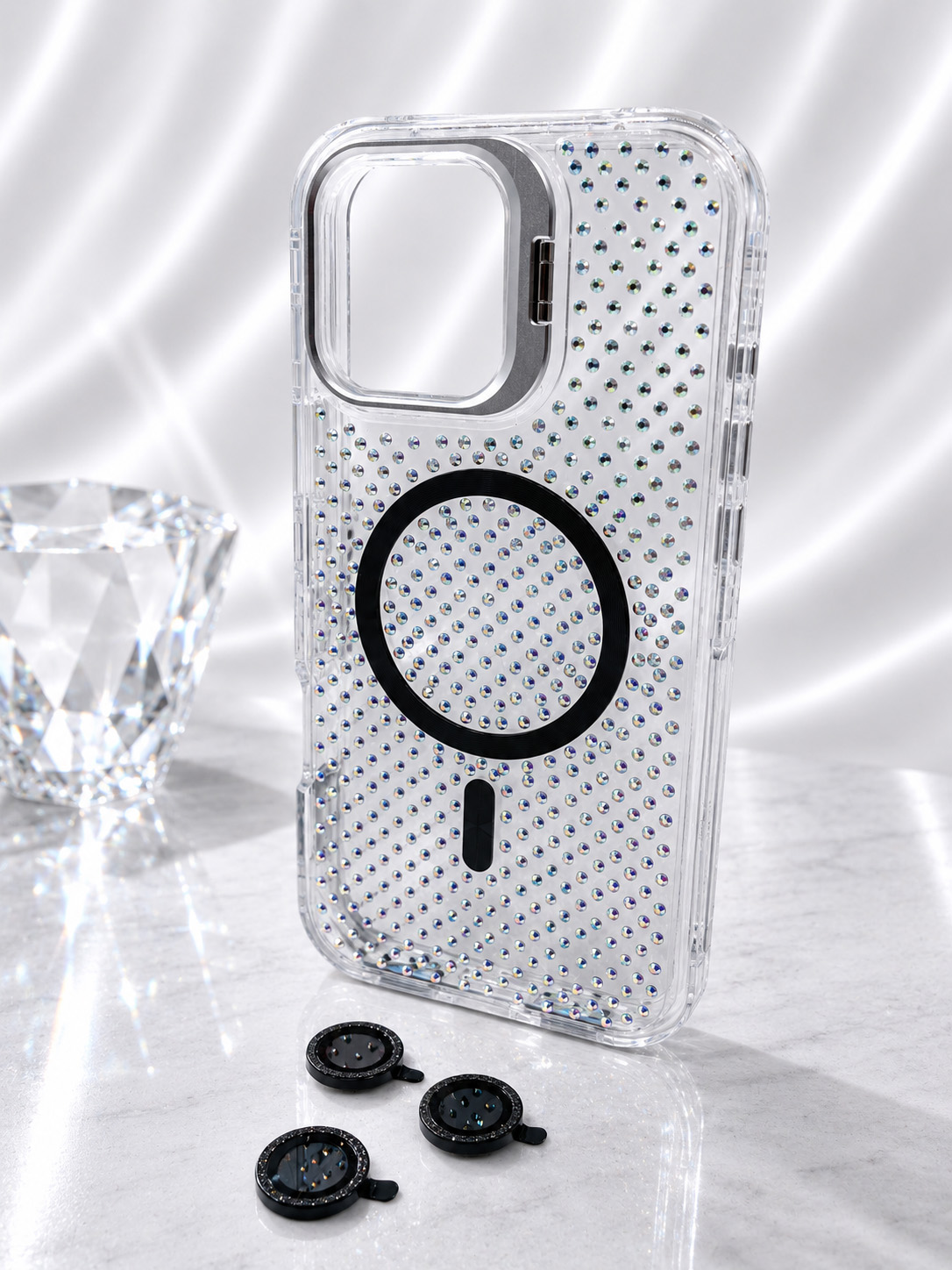 Case Estella - iPhone 16 PRO MAX, Crystal Black Estella