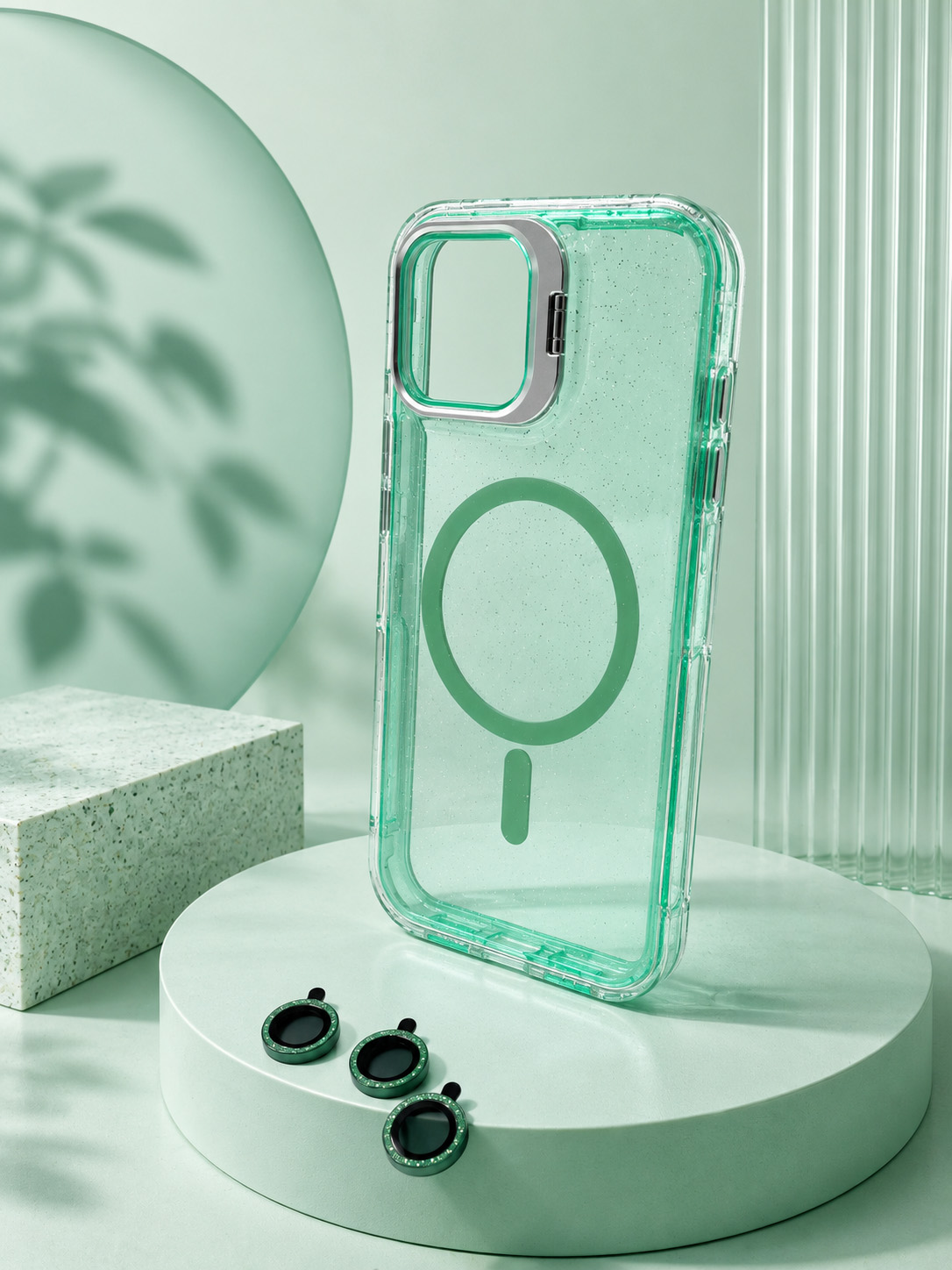 Case Microglitter - iPhone 16 PRO MAX, Micro Glitter Green