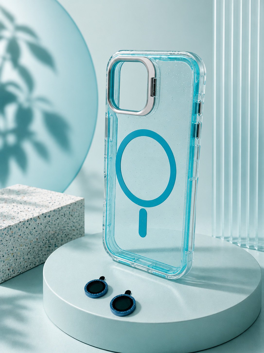 Case Microglitter - iPhone 17, Micro Glitter Blue