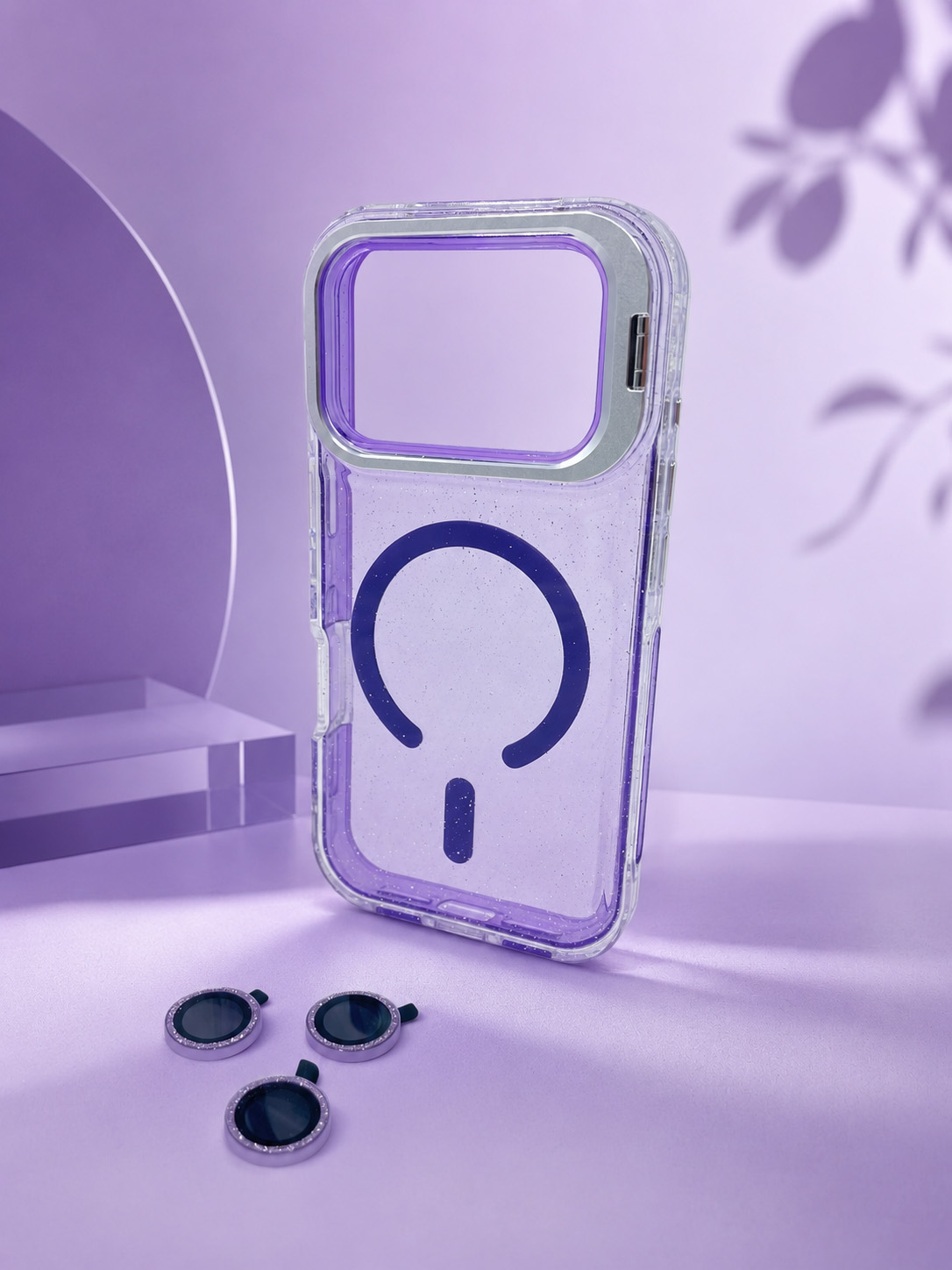 Case Microglitter - iPhone 17 PRO, Micro Glitter Purple