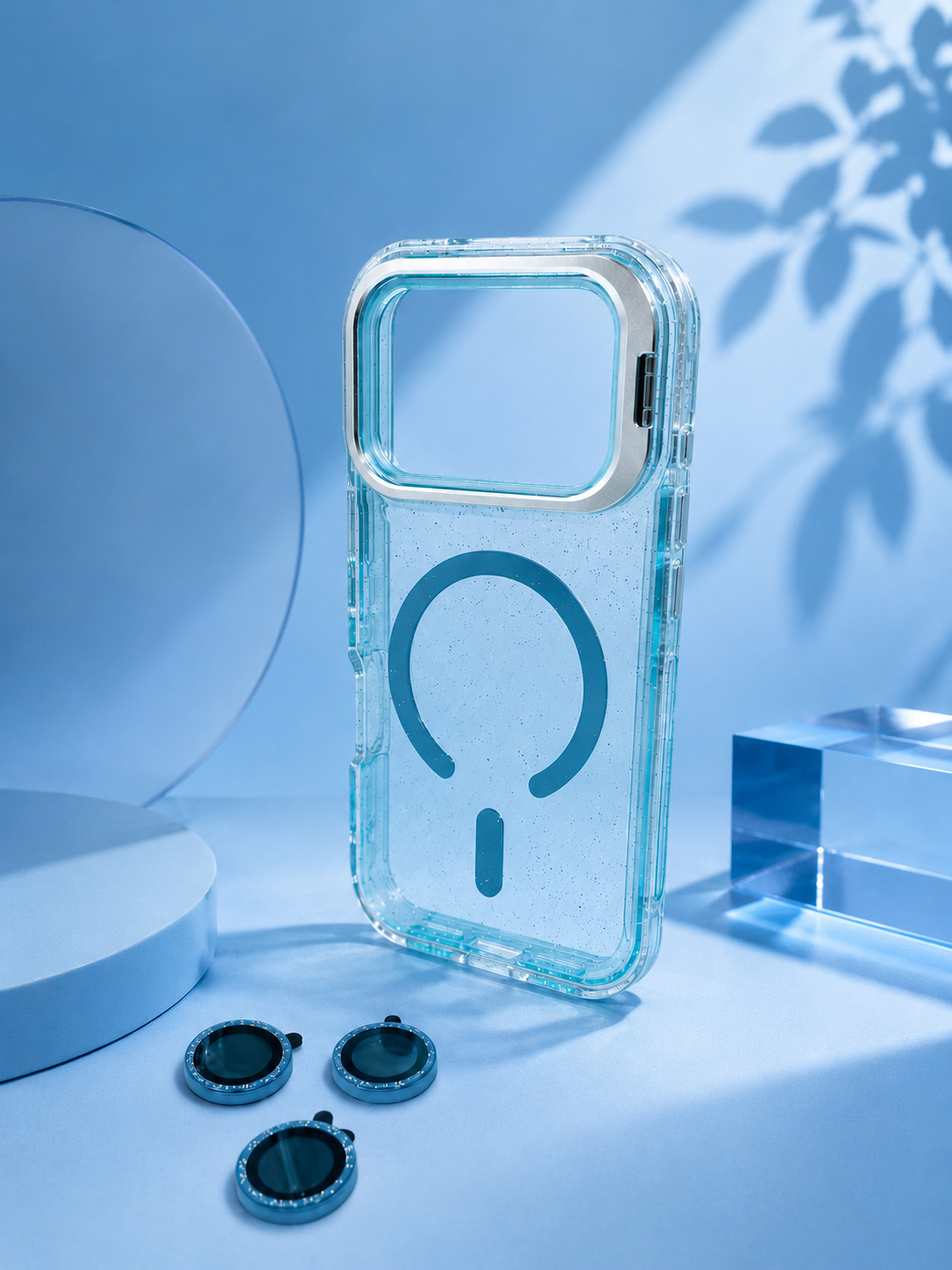 Case Microglitter - iPhone 17 PRO, Micro Glitter Blue