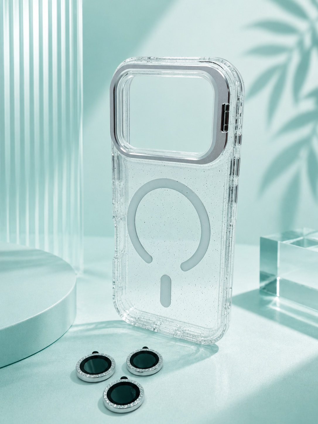 Case Microglitter - iPhone 17 PRO, Micro Glitter White