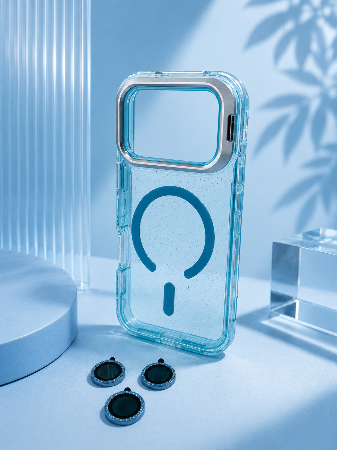 Case Microglitter - iPhone 17 PRO MAX, Micro Glitter Blue