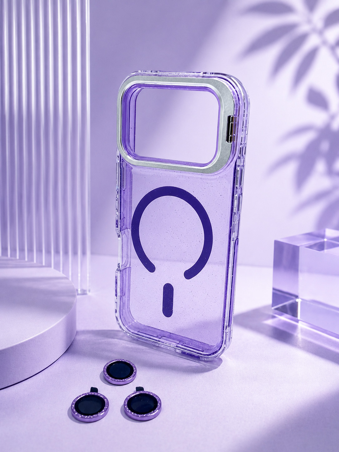 Case Microglitter - iPhone 17 PRO MAX, Micro Glitter Purple